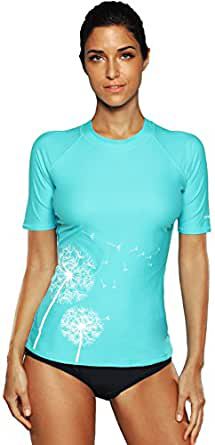 CharmLeaks Women's Short Sleeve Rash Vest